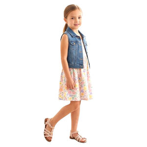 Michael Michael Kors Girls Blush Pink MK Logo Sandals Size 1